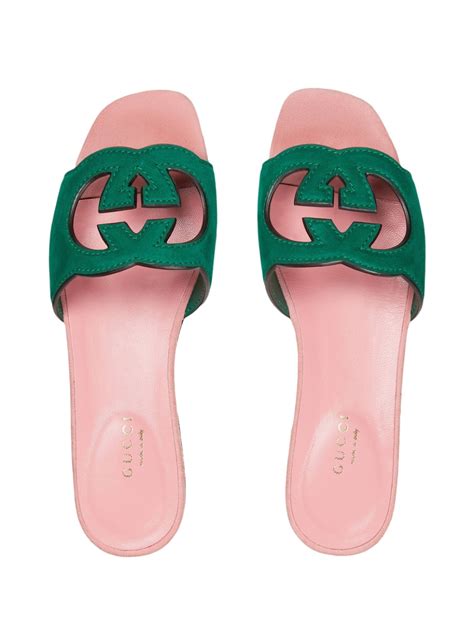 chancleta gucci|gucci g cutout sandals.